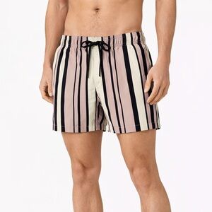 Reiss Ant Swim Shorts Men’s XS Multicolor Stripe Quick-Dry Mesh Lined Trunks